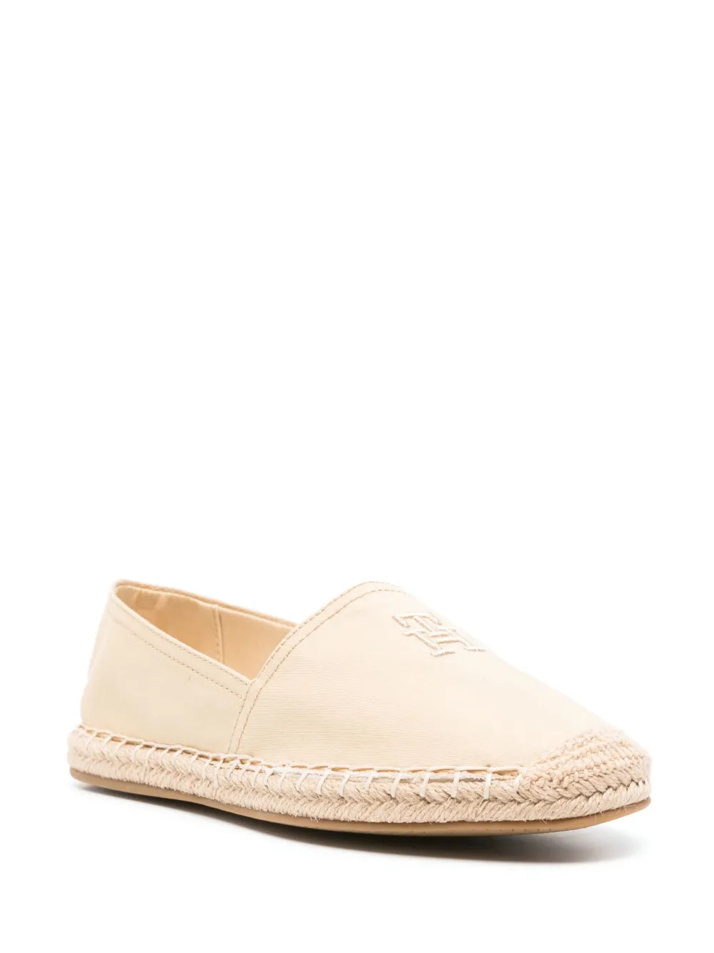 Tommy Hilfiger logo-embroidered cotton espadrilles