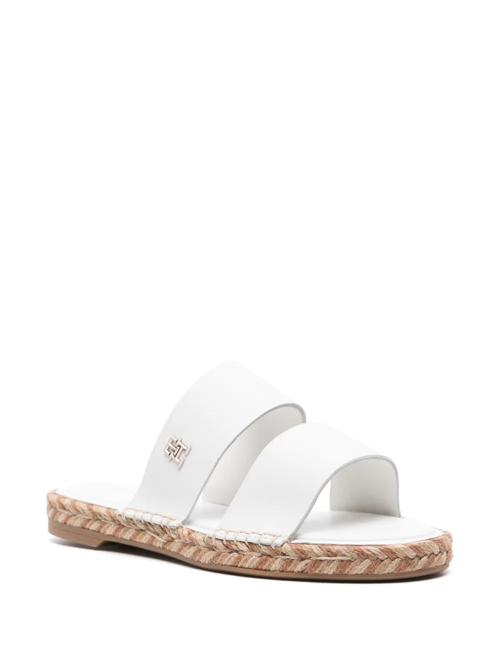 Tommy Hilfiger logo-plaque leather espadrilles