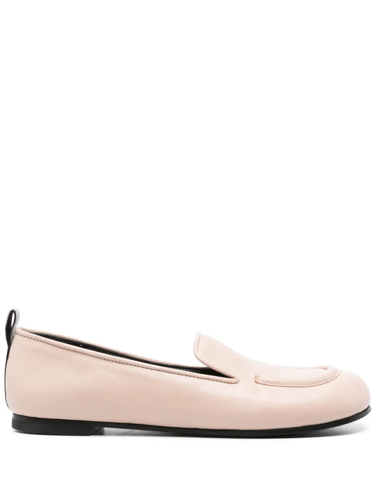 Premiata square-toe leather ballerina shoes