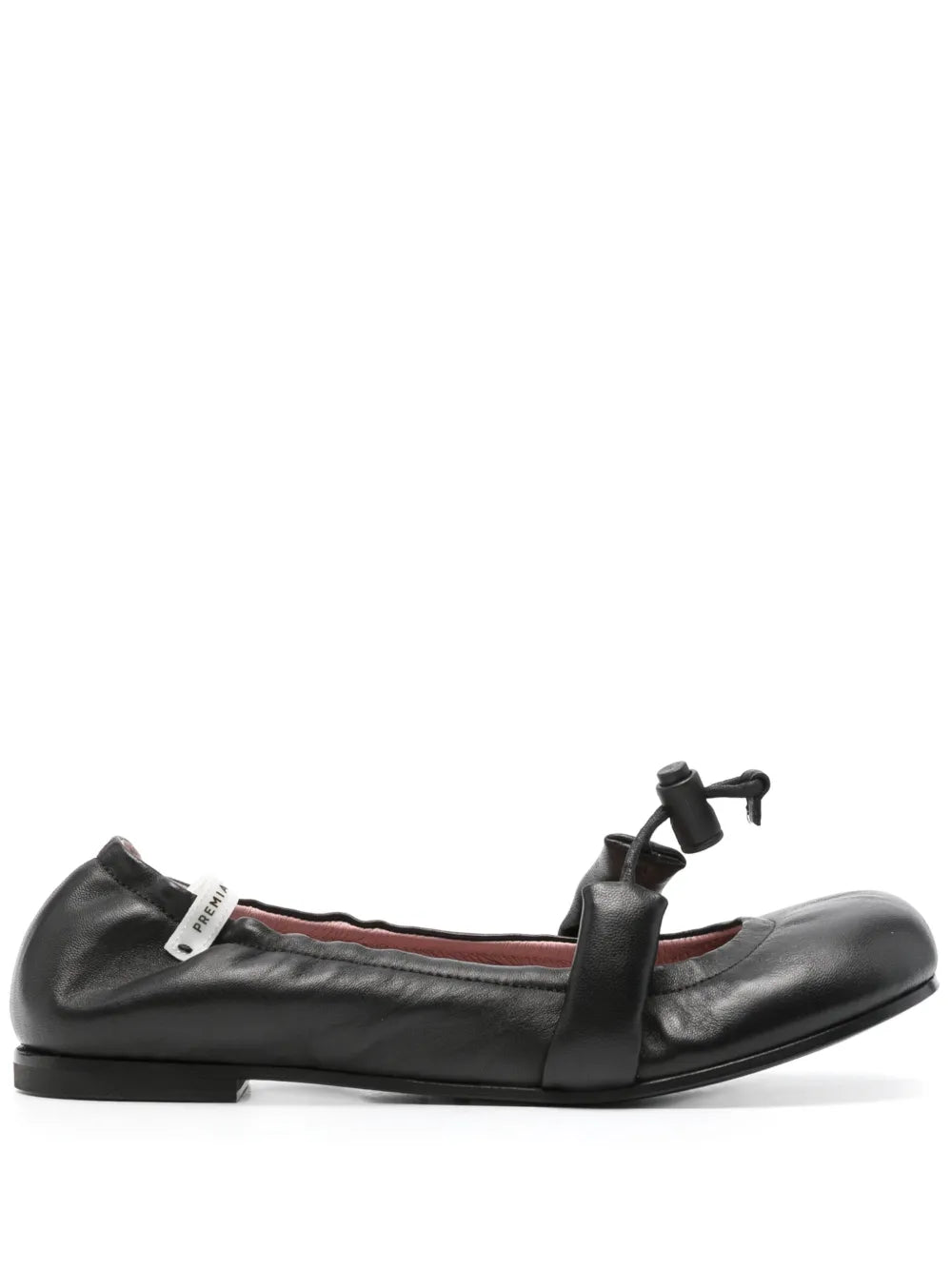 Premiata elasticated leather ballerina shoes