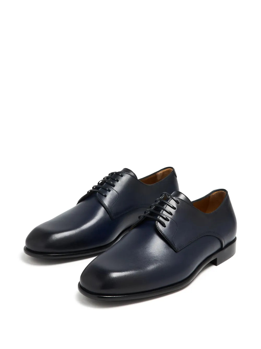 Ferragamo polished leather derby shoes