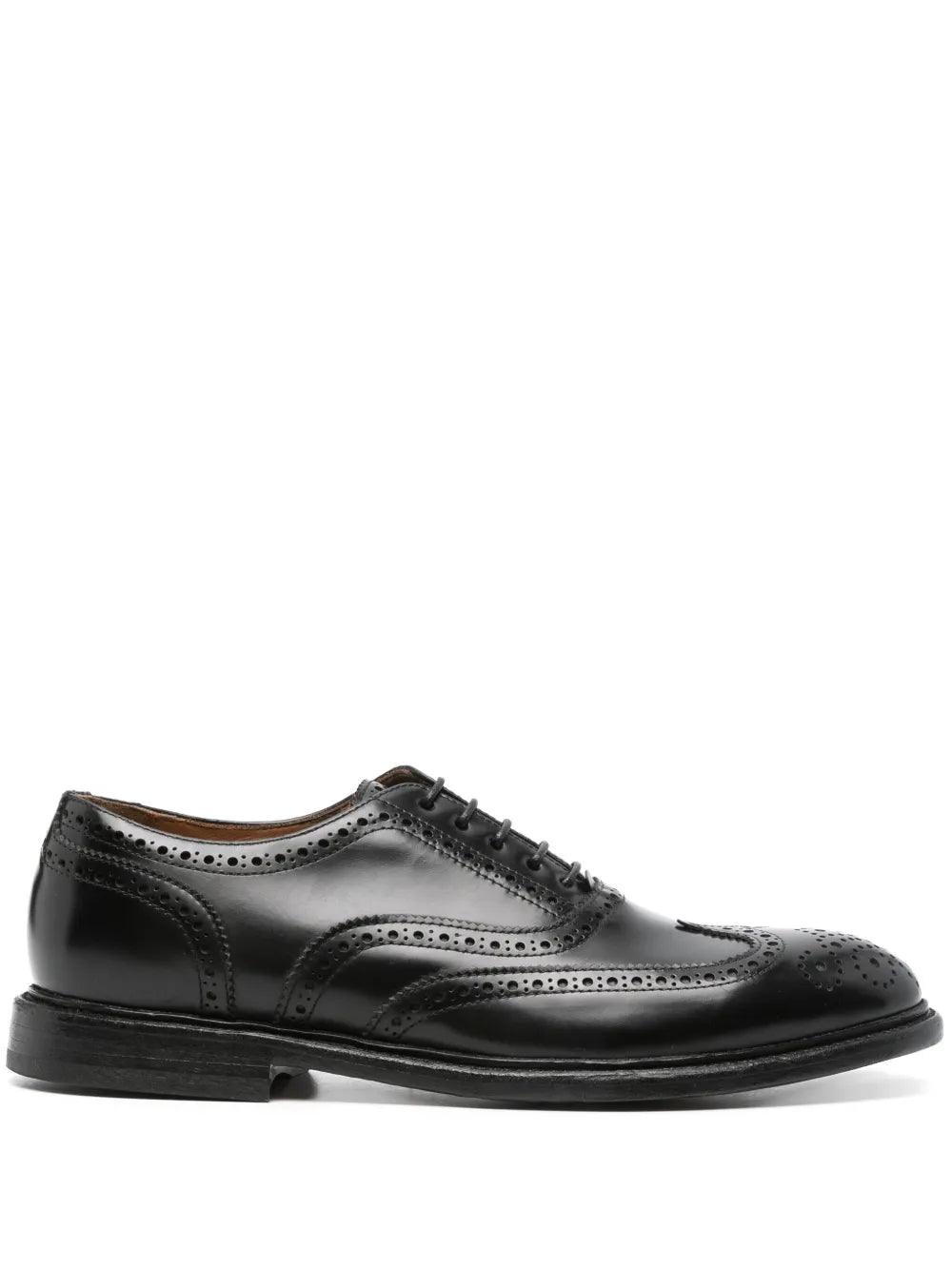 Cenere GB panelled leather brogues