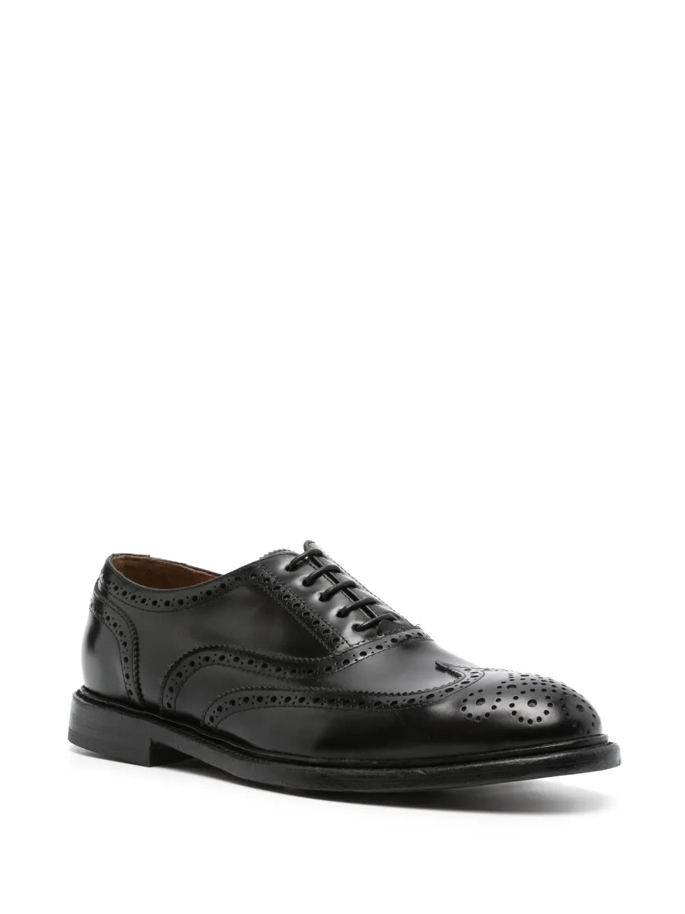 Cenere GB panelled leather brogues