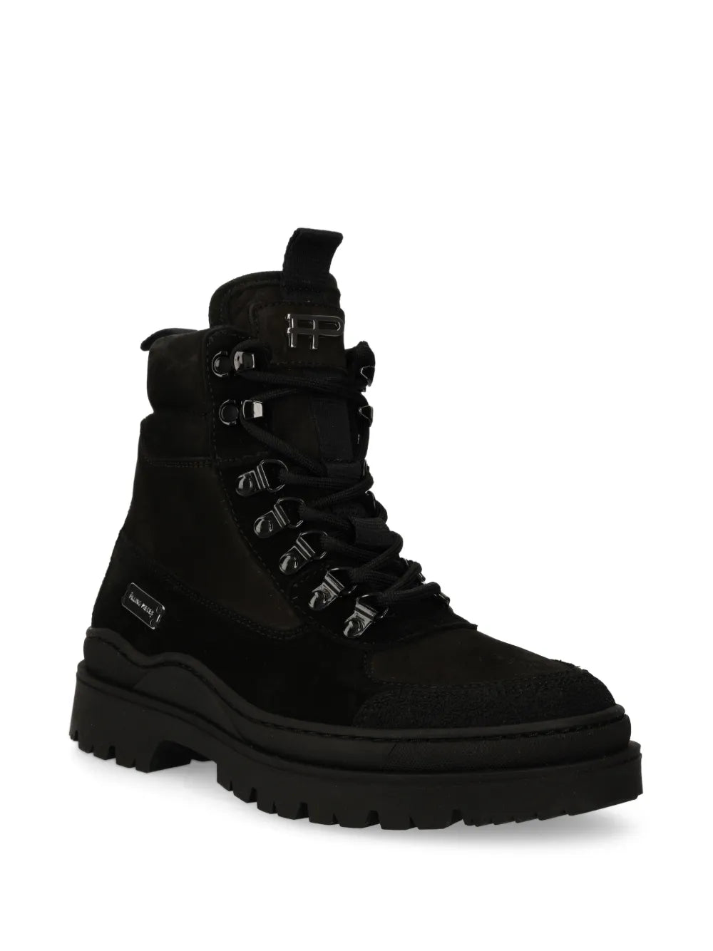 Filling Pieces logo-plaque suede boots