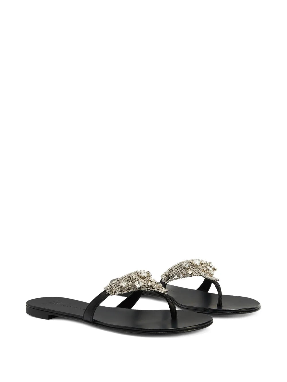 Giuseppe Zanotti Clarett crystal-embellished flat sandals