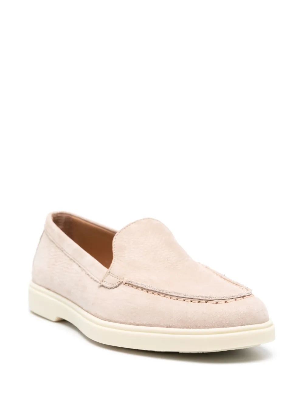 Santoni slip-on leather loafer