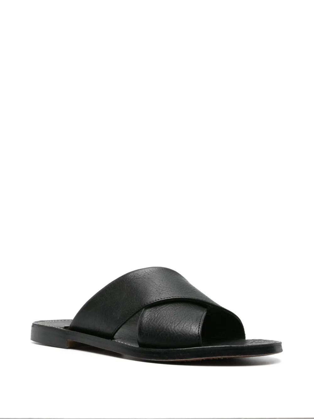Rier crossover-strap leather slides