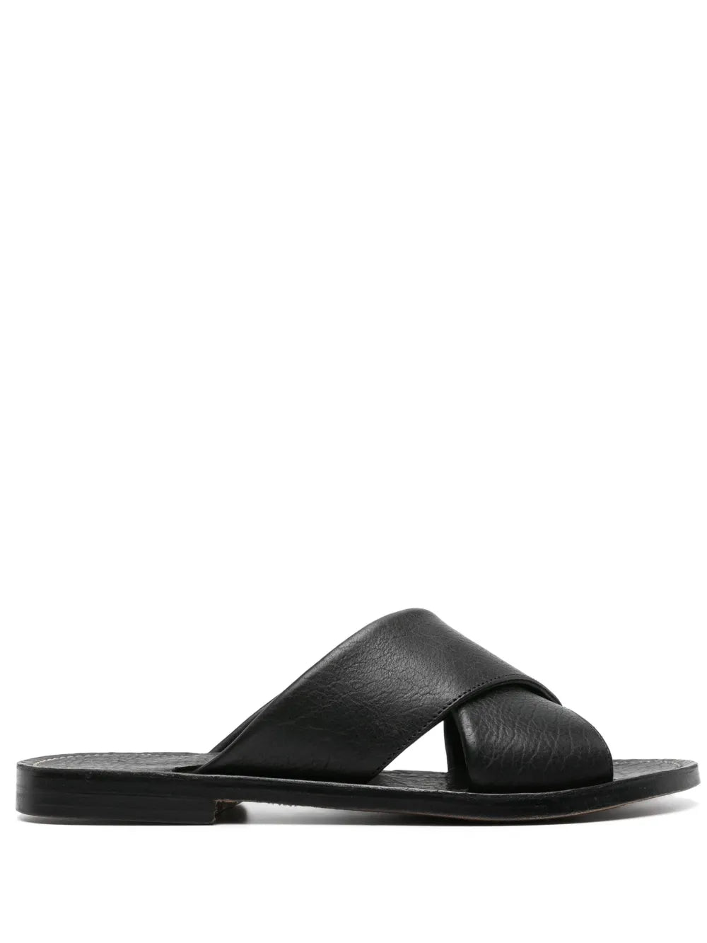 Rier crossover-strap leather slides