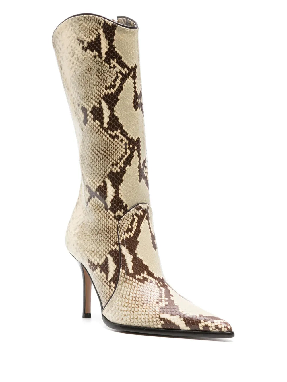 Paris Texas Ashley 95mm snakeskin-effect boots