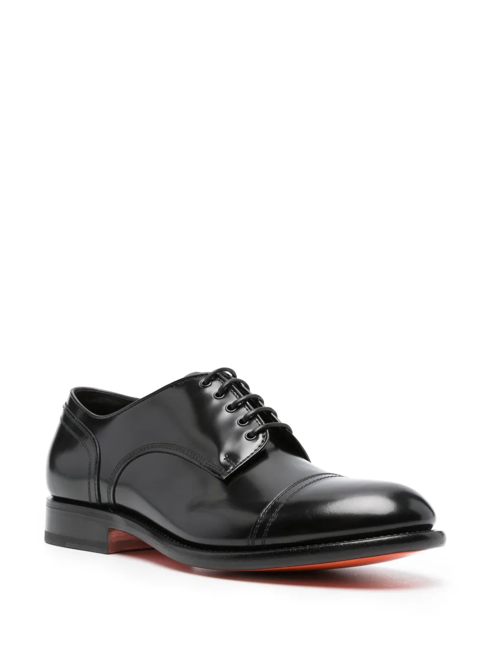 Santoni patent leather Oxford shoes