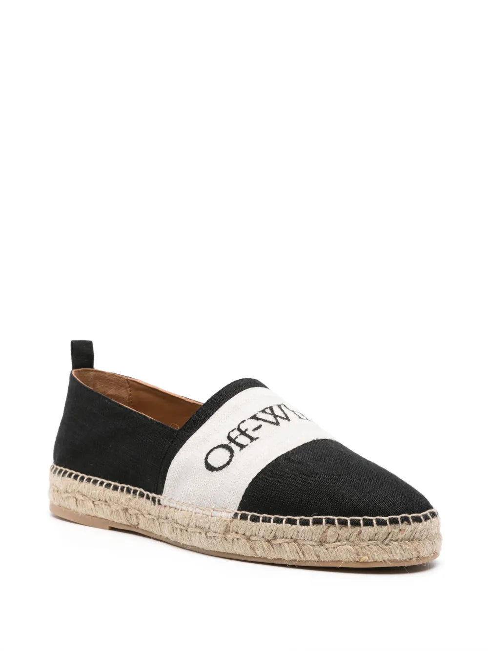 Off-White Bookish linen espadrilles