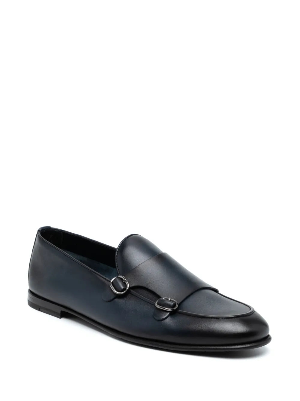 Barrett leather monk shoes