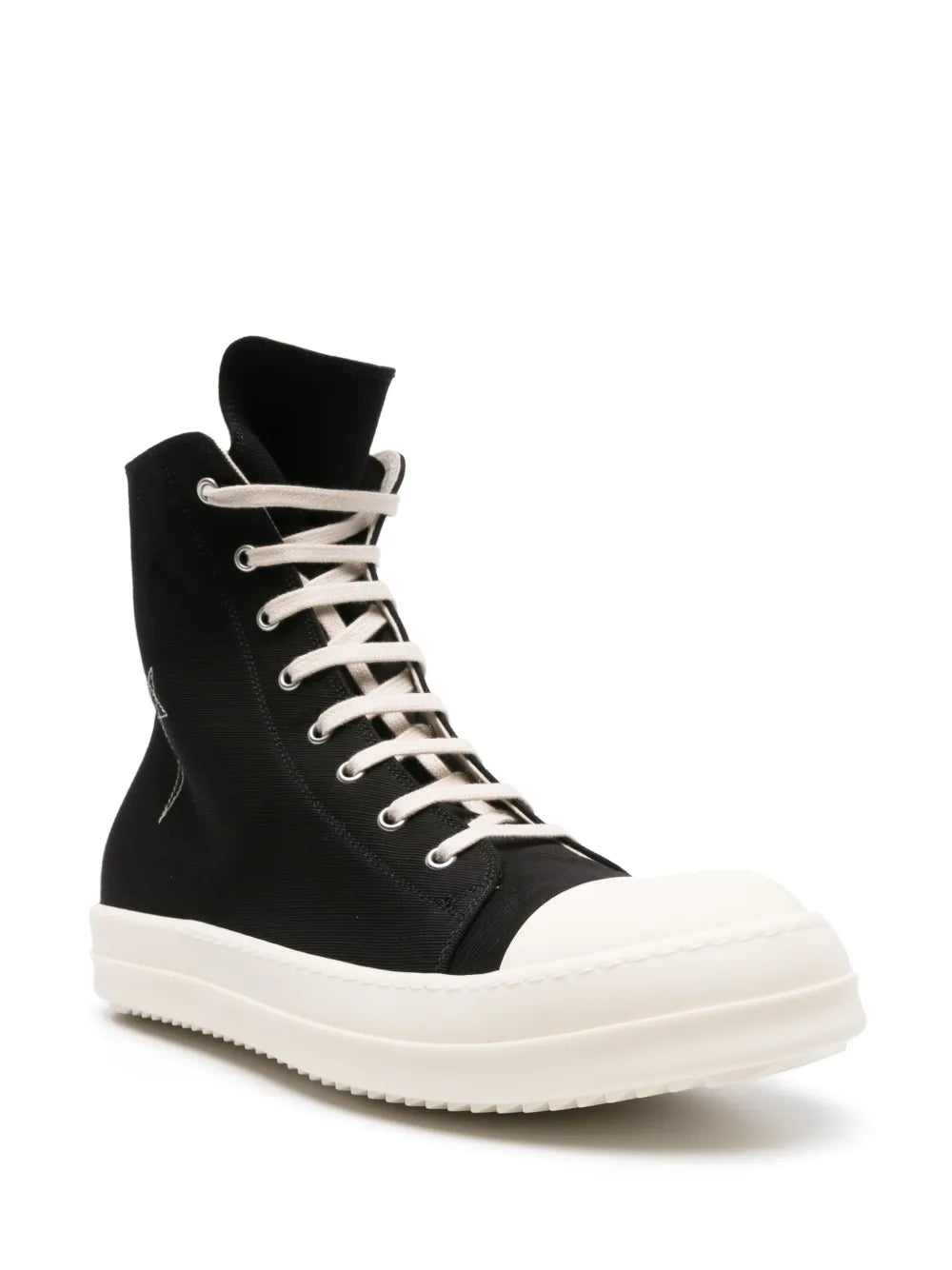 Rick Owens DRKSHDW Pentagram-embroidered high-top sneakers