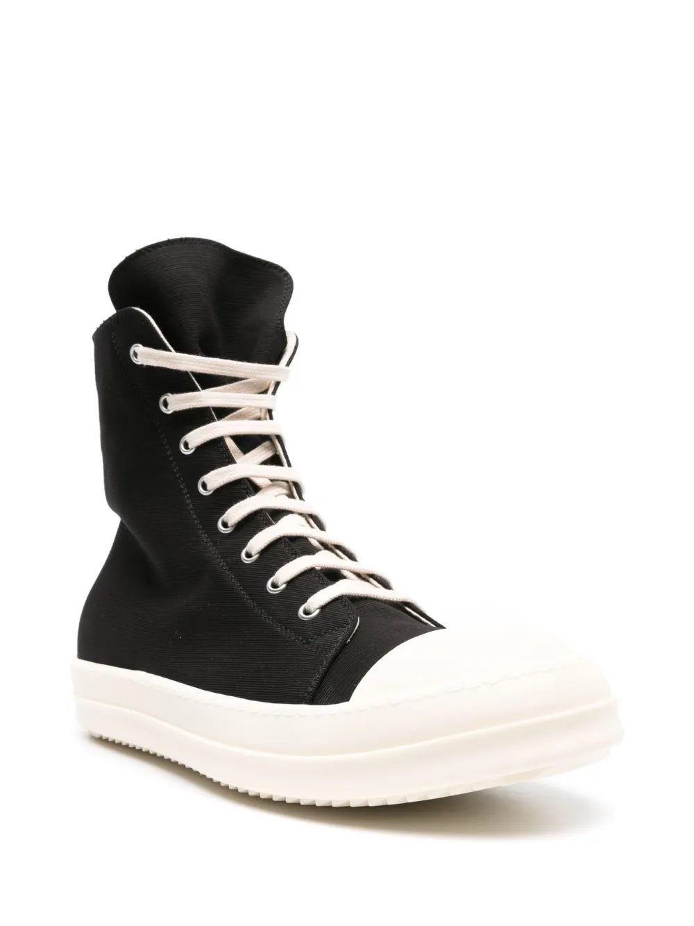 Rick Owens DRKSHDW high-top cotton sneakers