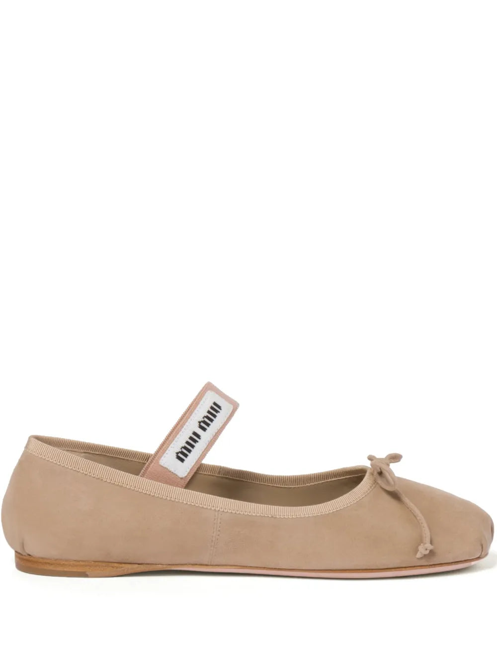 Miu Miu suede ballerina shoes