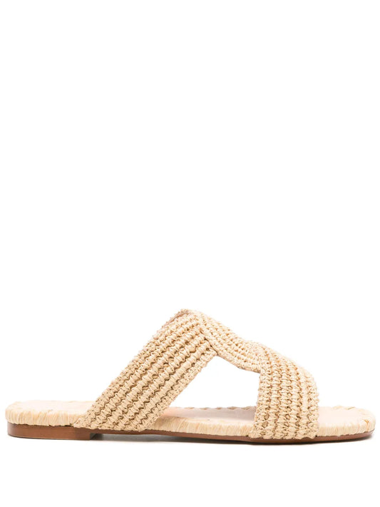 Castañer Prado raffia slides