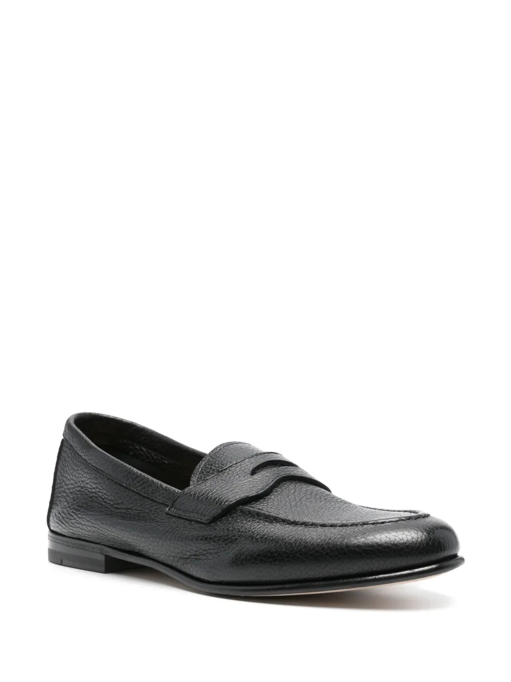 Henderson Baracco grained leather loafers