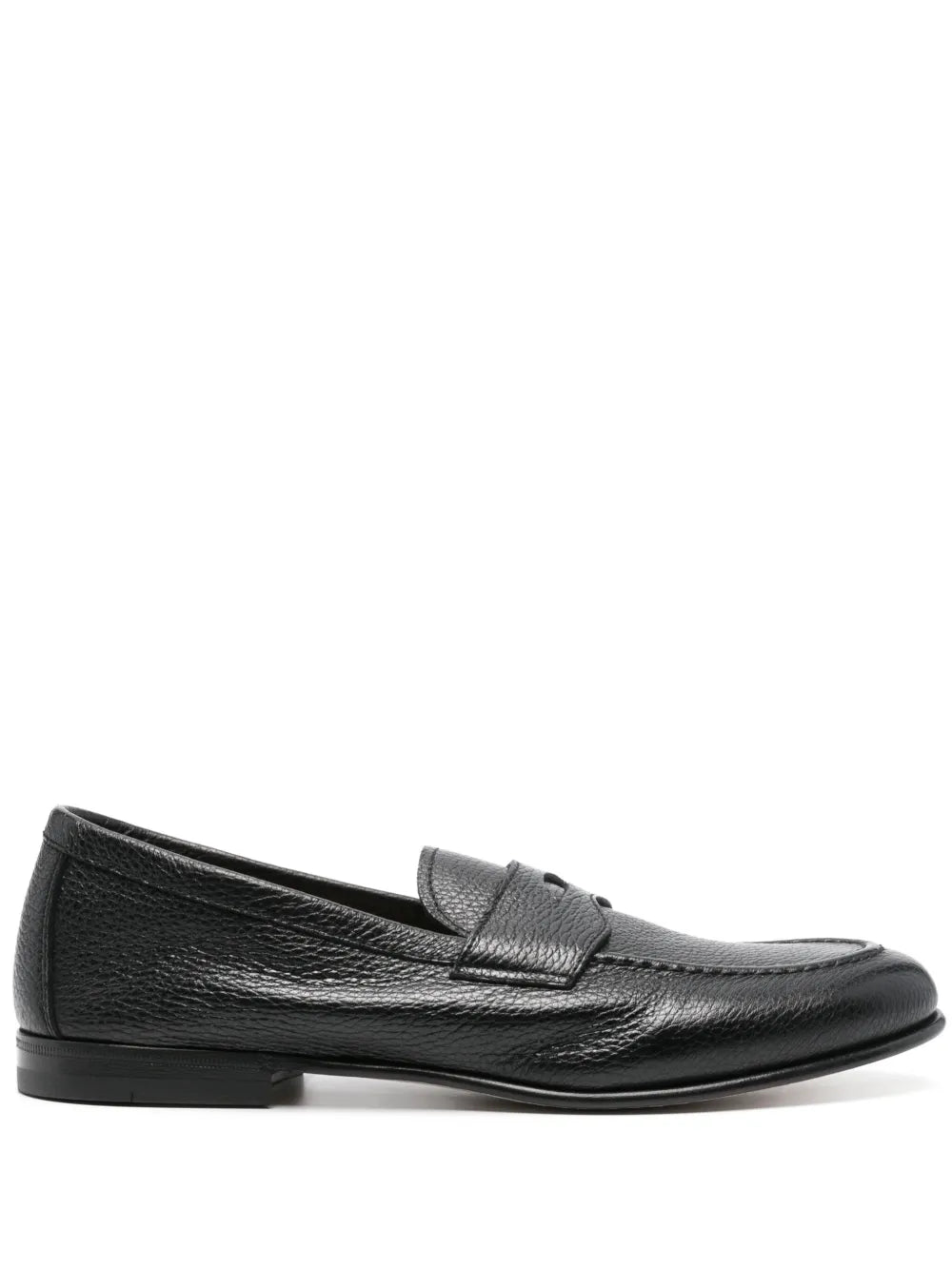 Henderson Baracco grained leather loafers