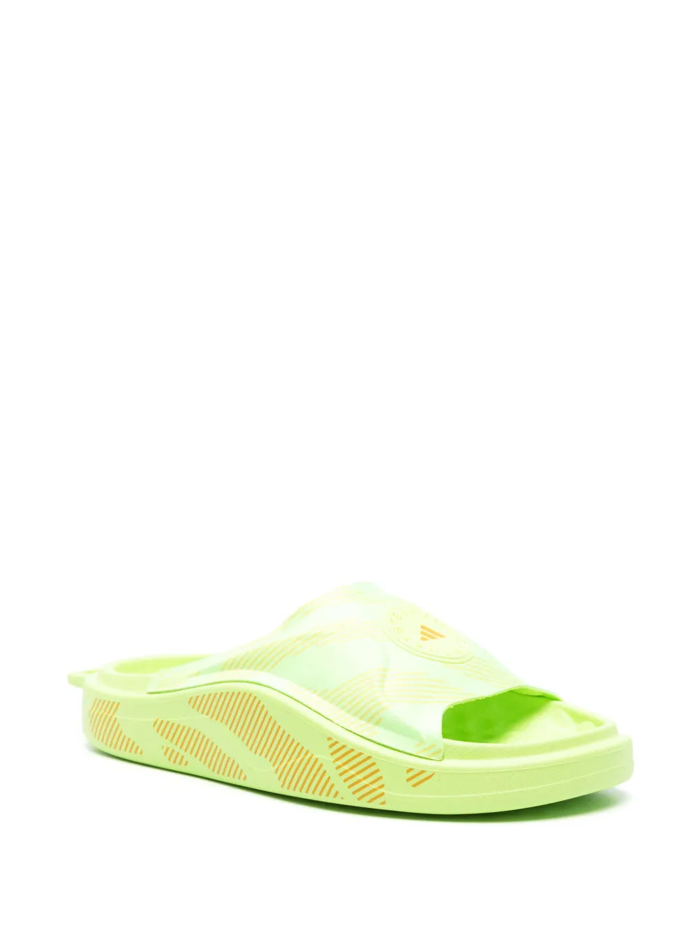 adidas by Stella McCartney logo-print flat slides