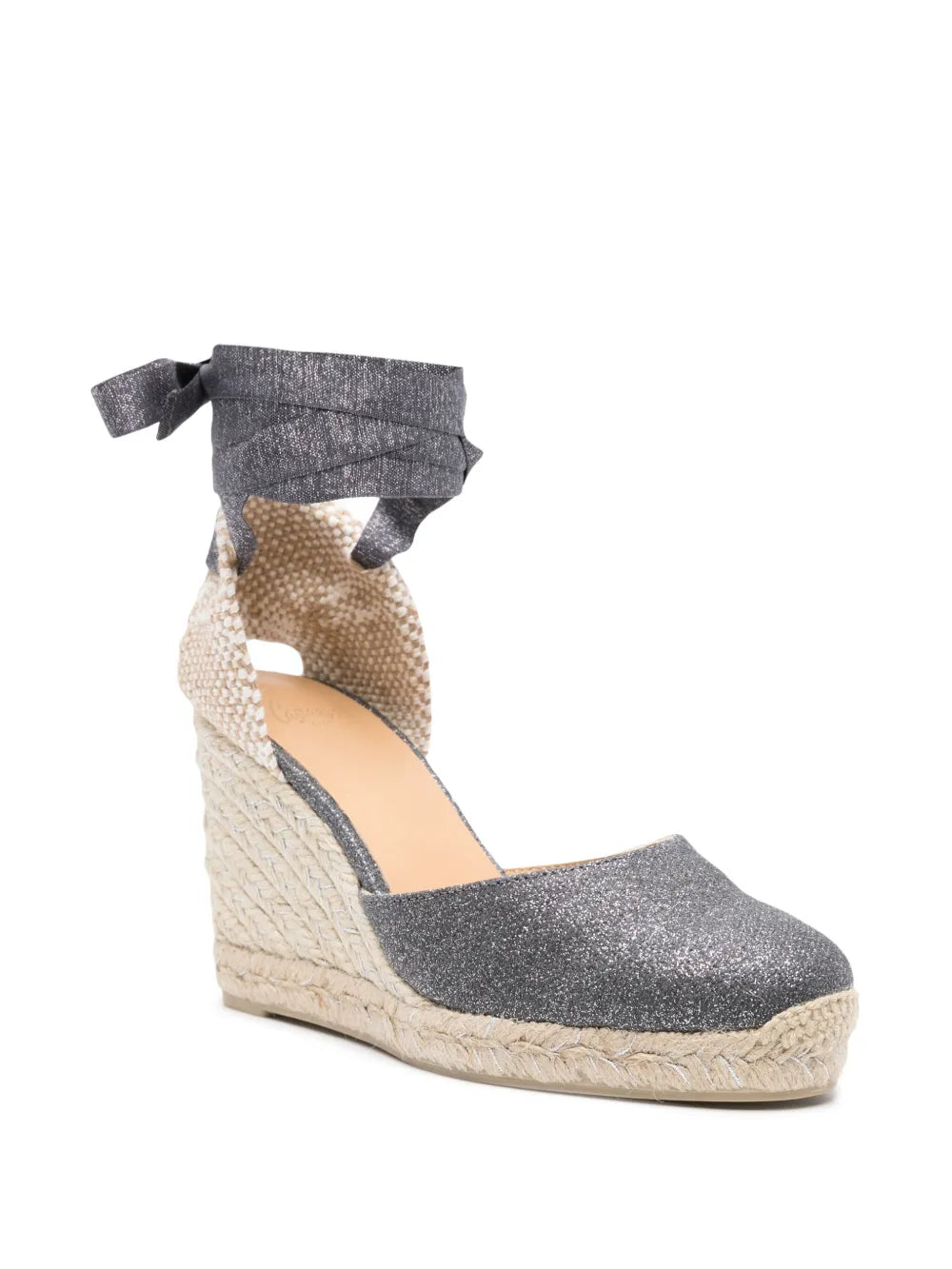 Castañer Carina 90mm glittery espadrilles