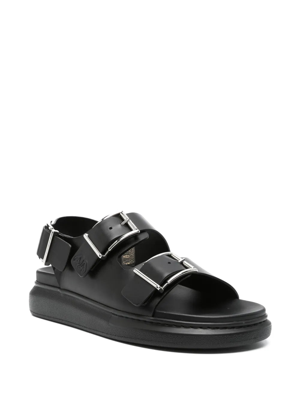 Alexander McQueen logo-debossed leather sandals