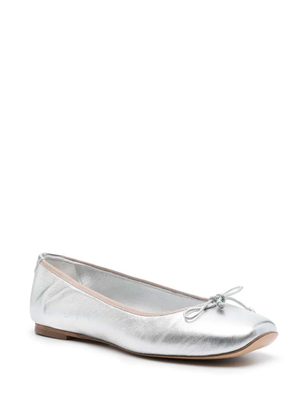 Casadei metallic leather ballerina shoes