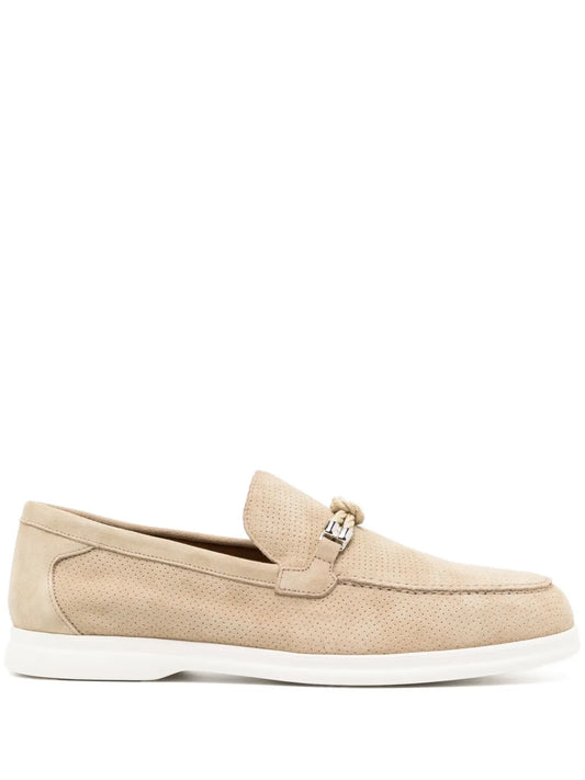 Doucal's knot-detail mesh loafers