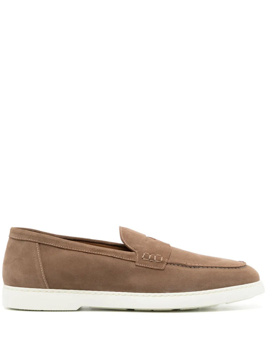Doucal's penny-slot suede loafers