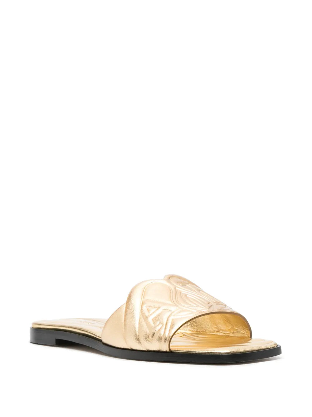 Alexander McQueen embossed-logo slides