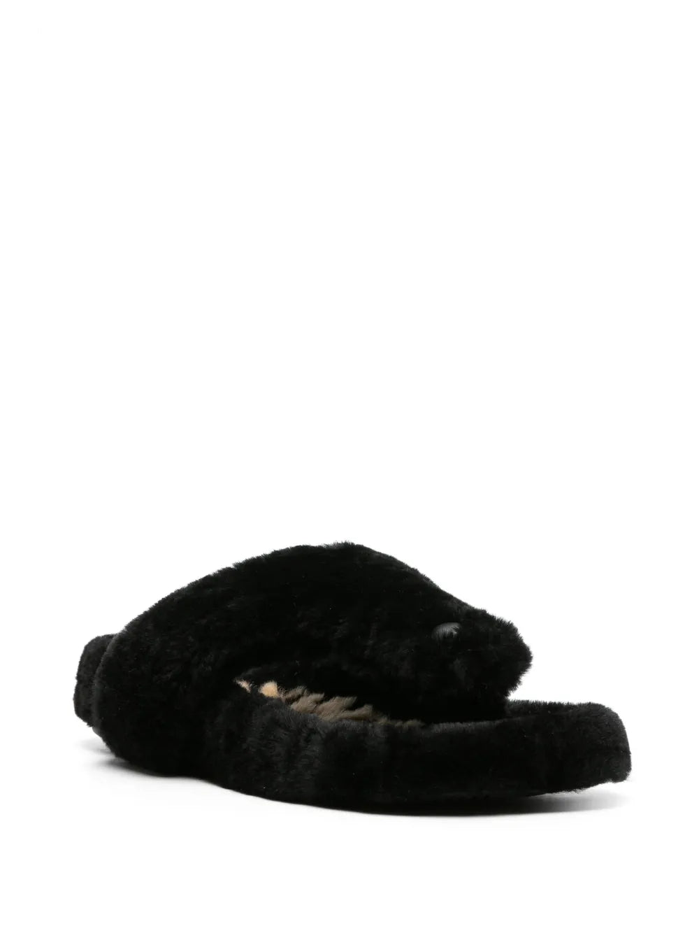 LOEWE Ease shearling flip flops