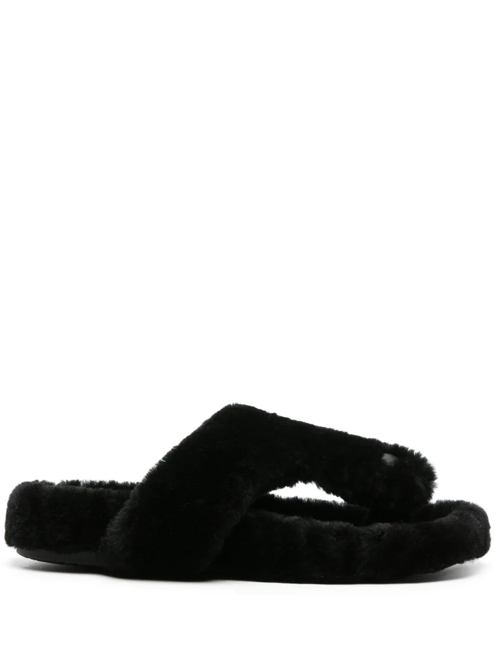 LOEWE Ease shearling flip flops