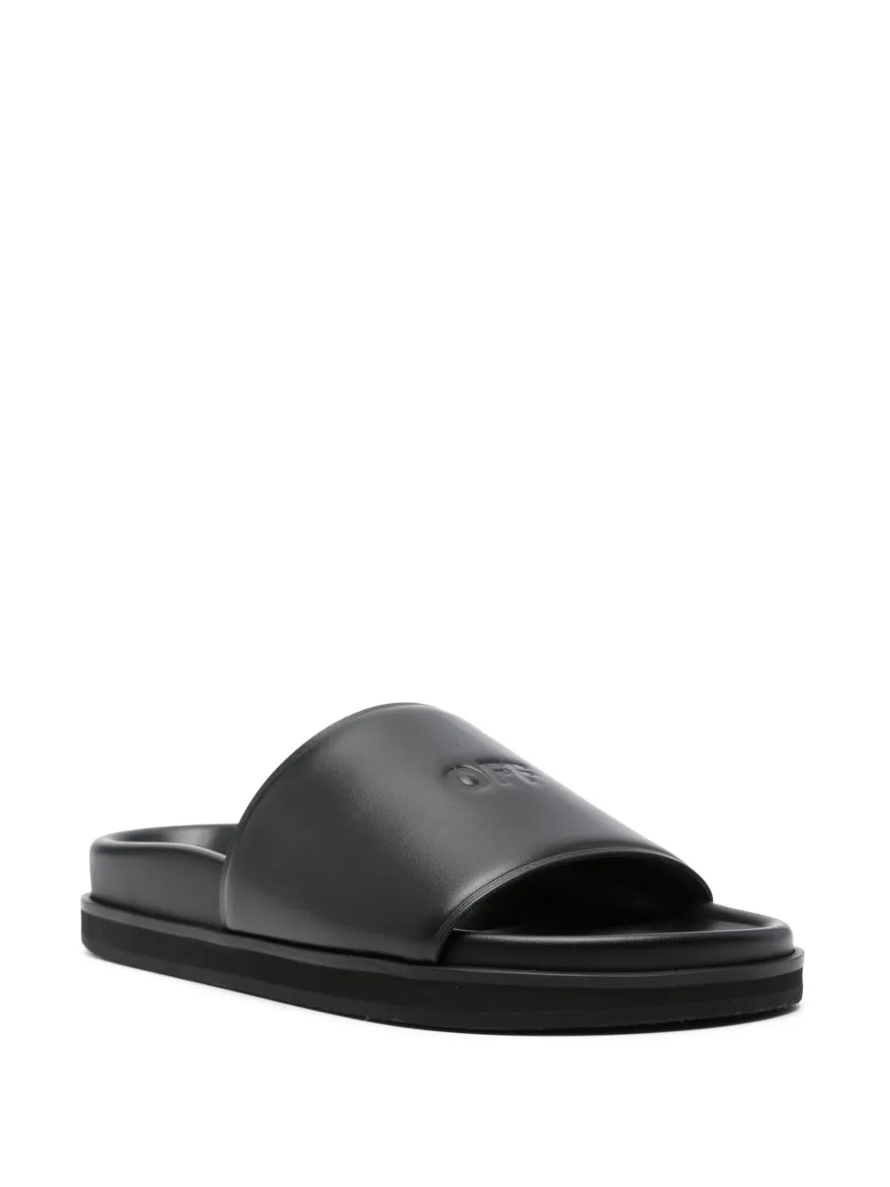 Off-White debossed-logo leather sandals