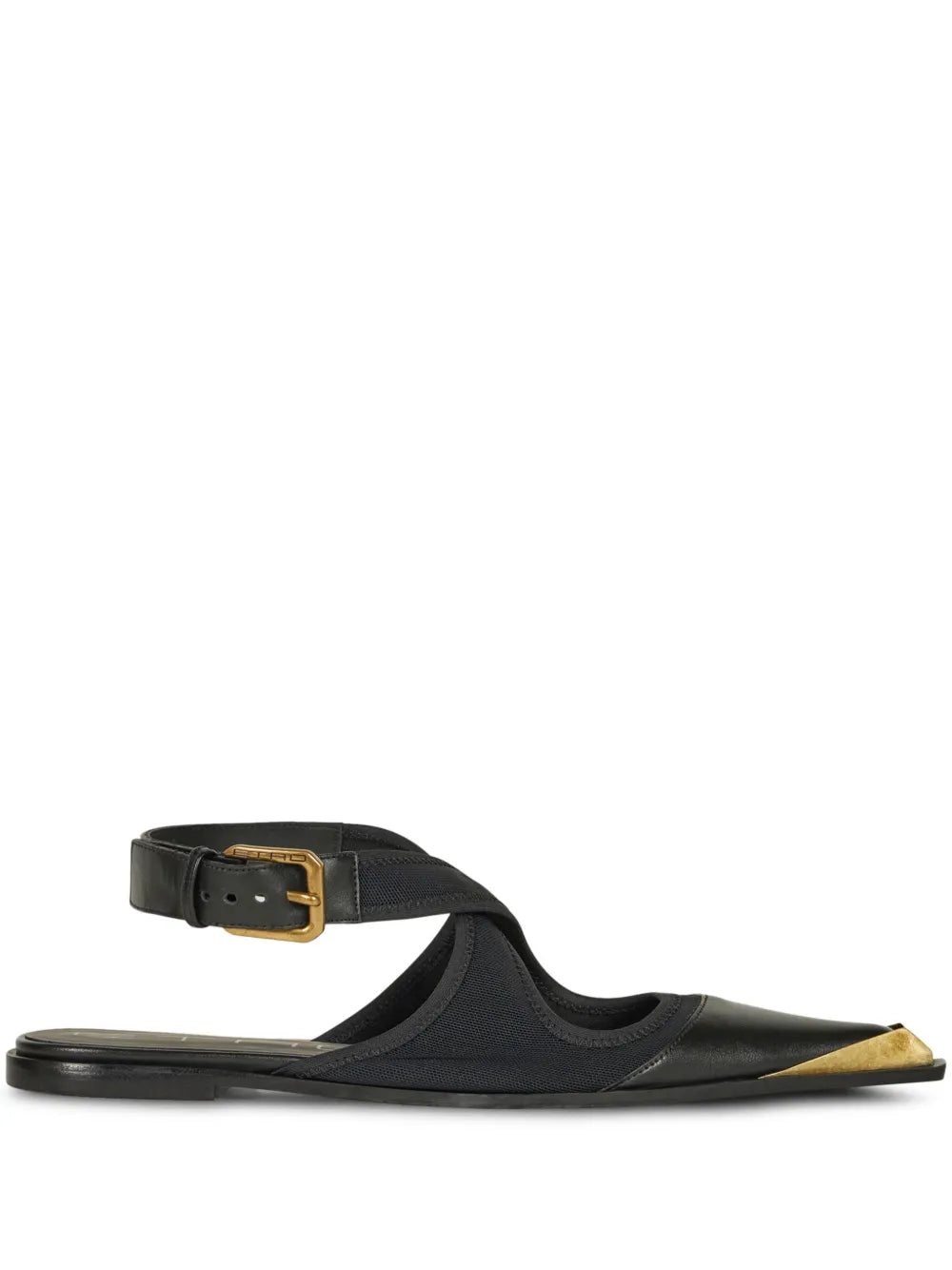 ETRO pointed slingback ballerina shoes