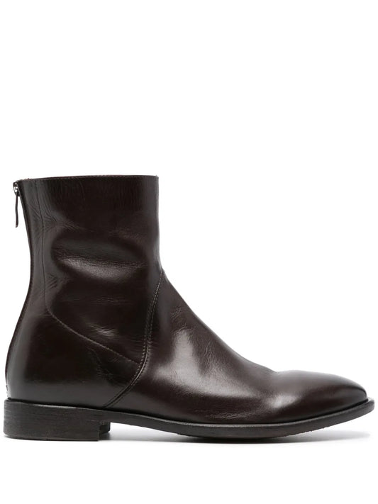 Alberto Fasciani leather zipped boots