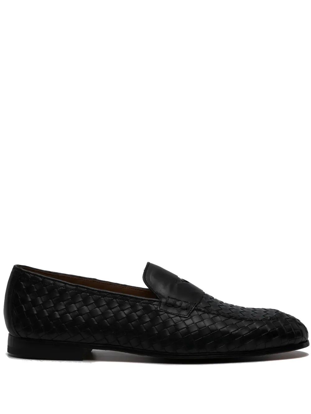 Doucal's interwoven-design leather loafers