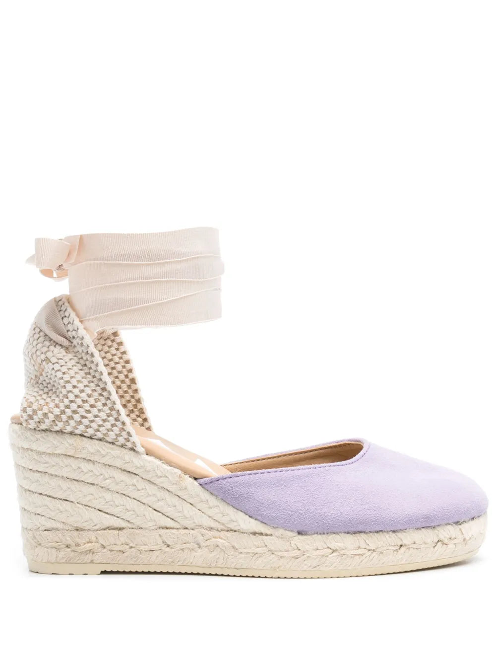 Manebi 75mm suede wedge espadrilles
