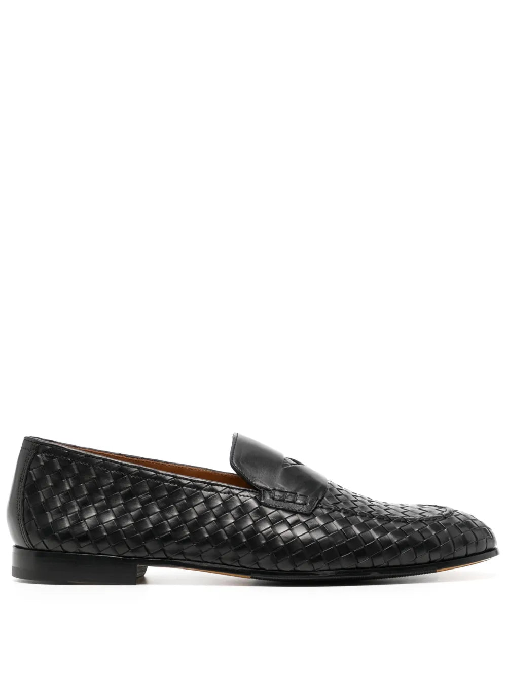 Doucal's woven leather penny loafers