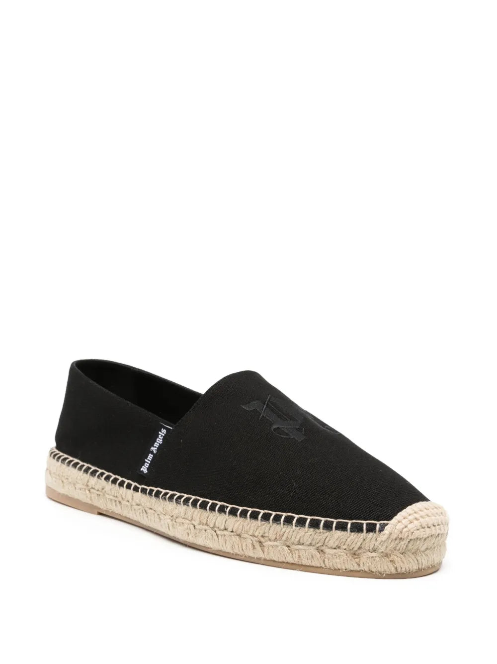 Palm Angels logo-embroidered cotton espadrilles