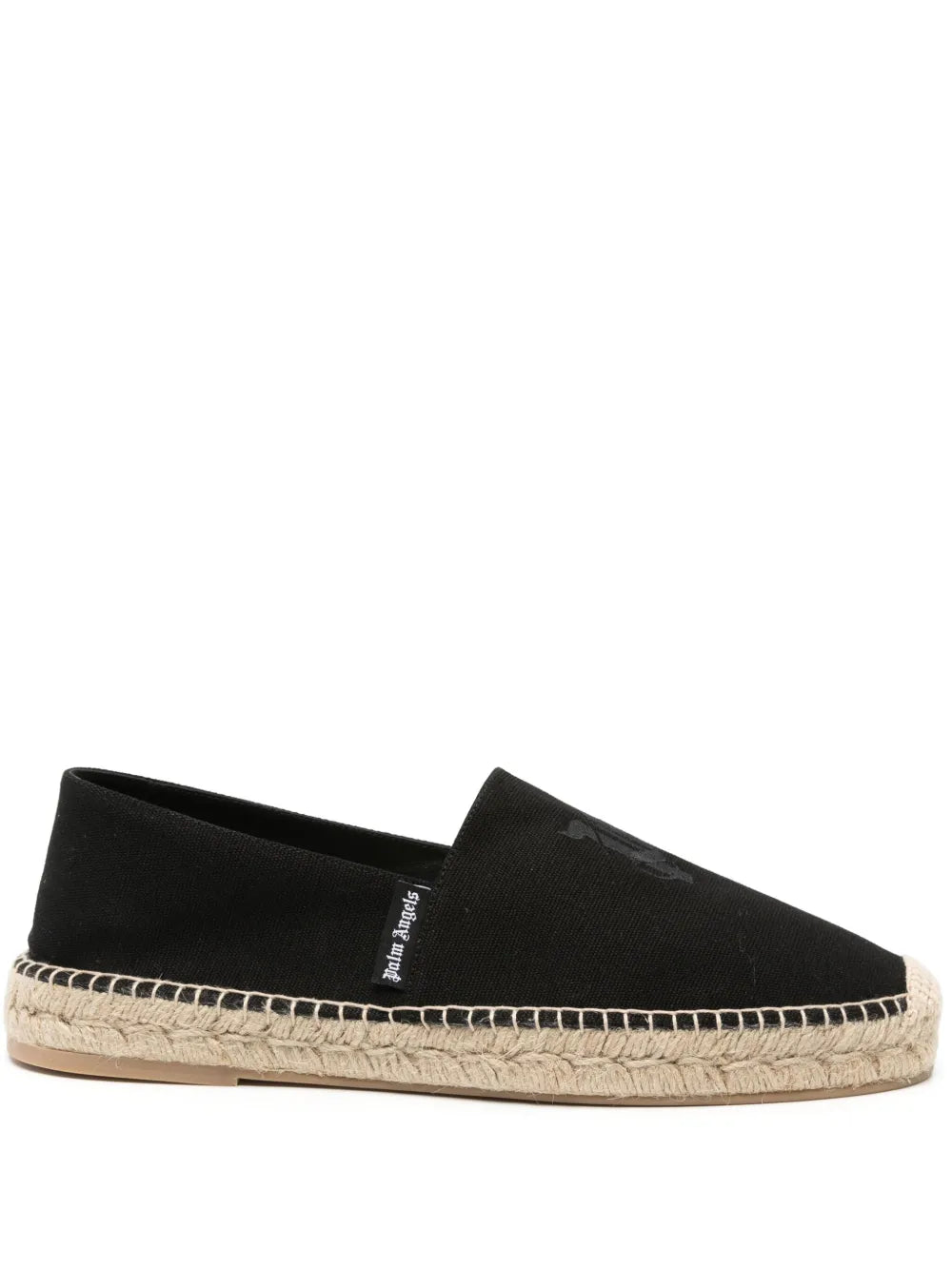 Palm Angels logo-embroidered cotton espadrilles