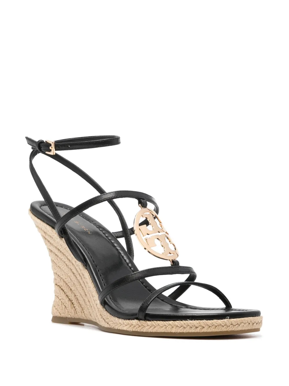 Tory Burch Double T-motif leather sandals