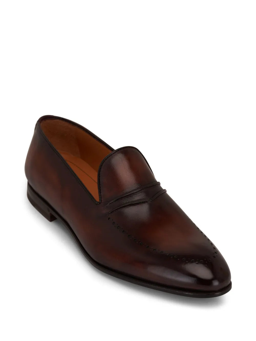 Bontoni perforated leather loafers