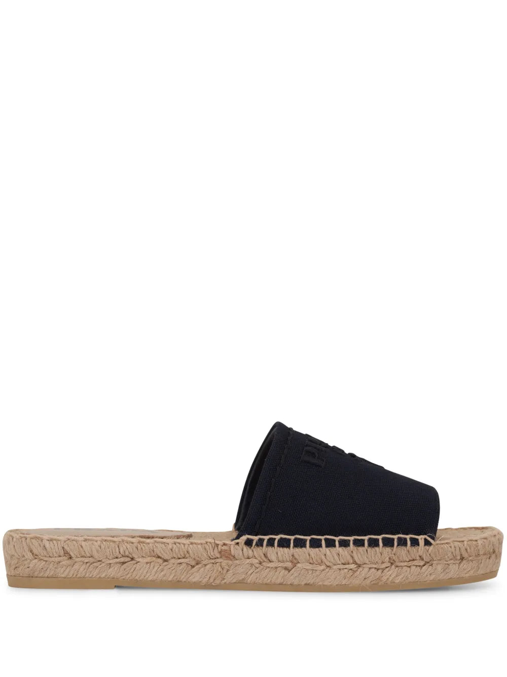 Prada logo-plaque open-toe espadrilles