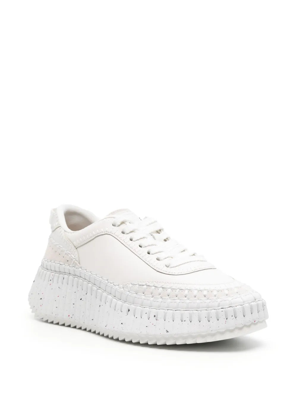 Chloé Nama whipstitch-detailed sneakers