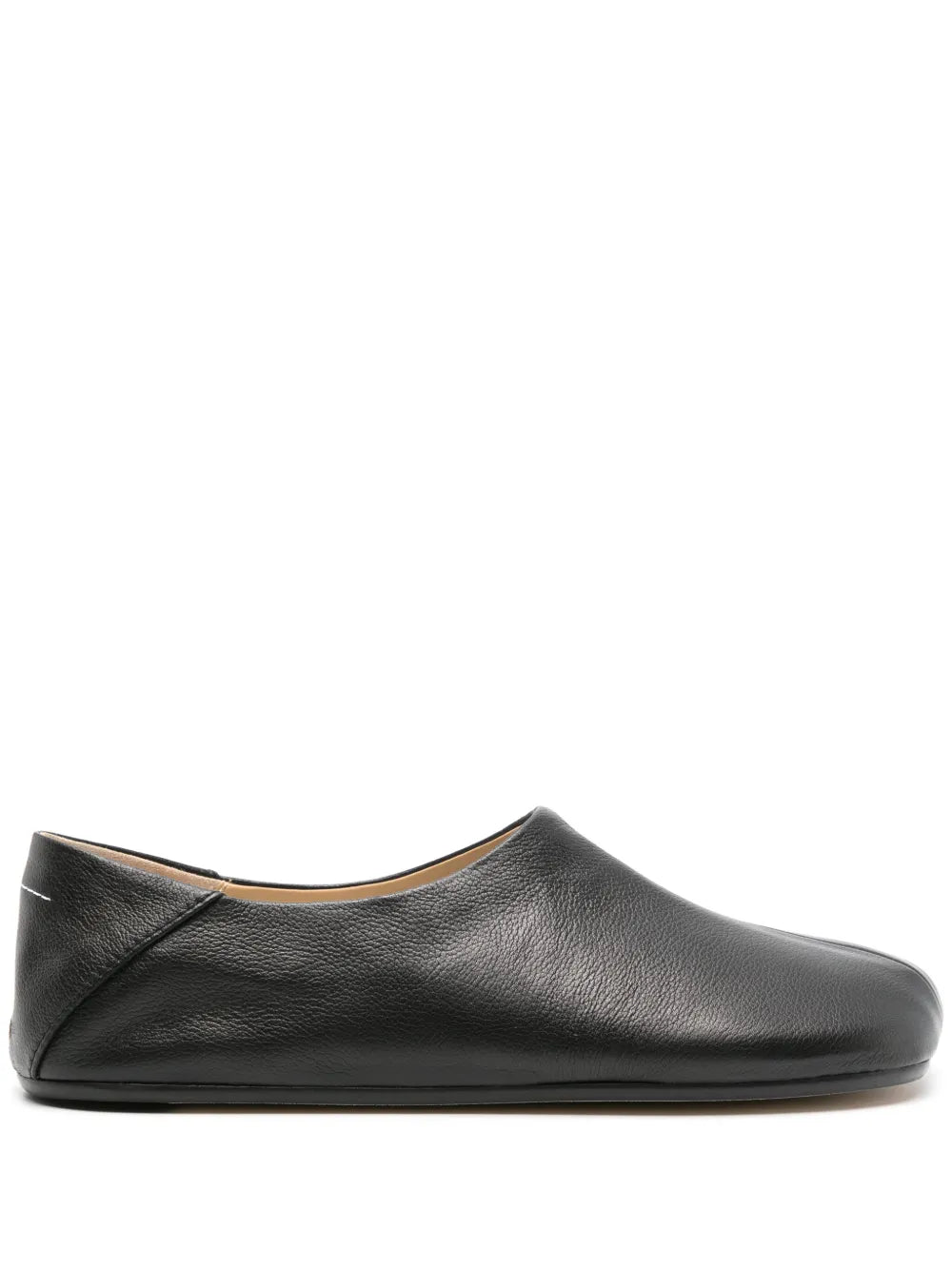 MM6 Maison Margiela asymmetric-toe leather slippers