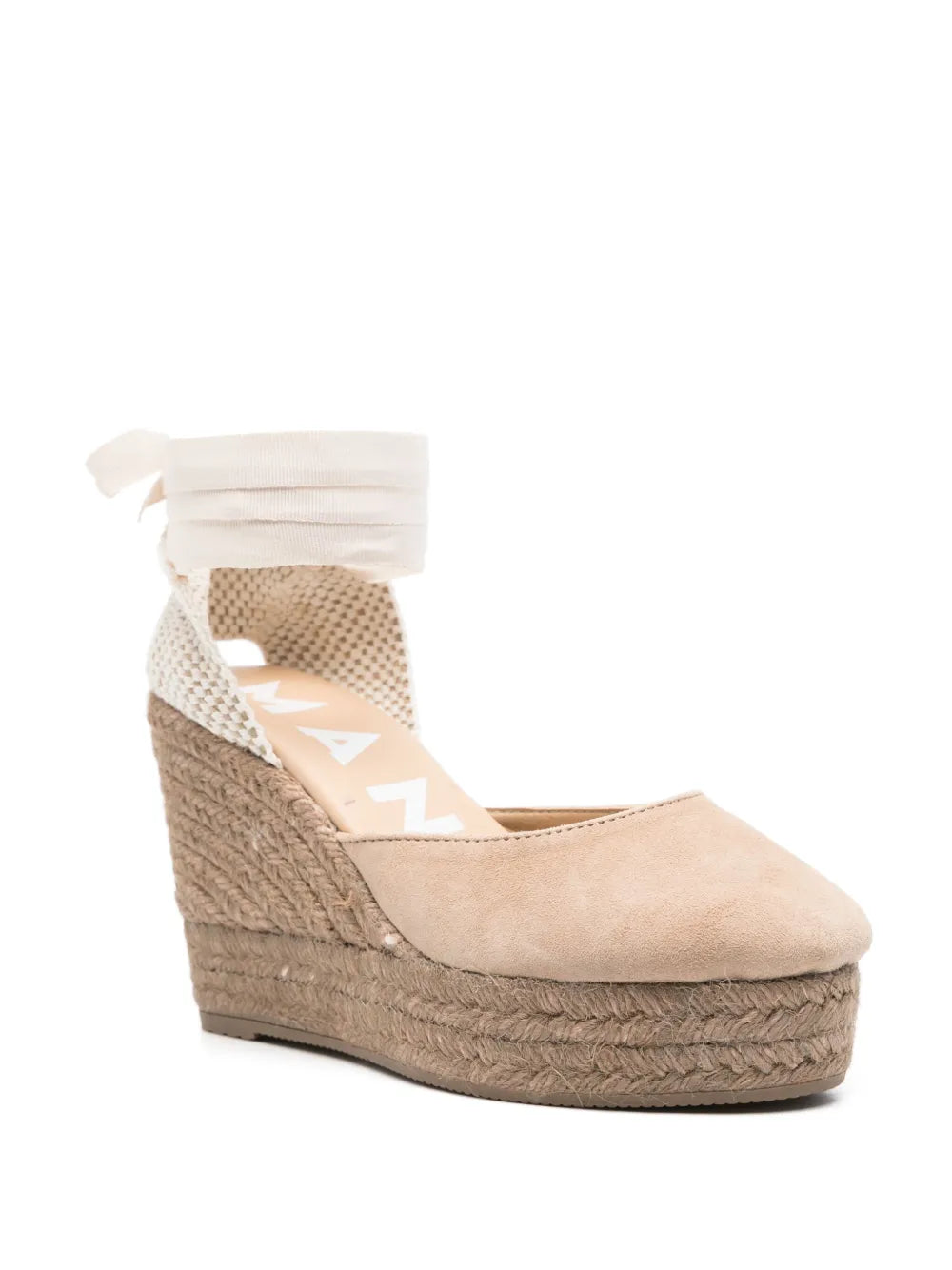 Manebi 100mm suede espadrilles