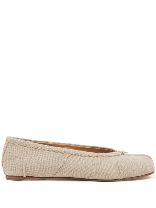 Maison Margiela Tabi linen ballerina shoes