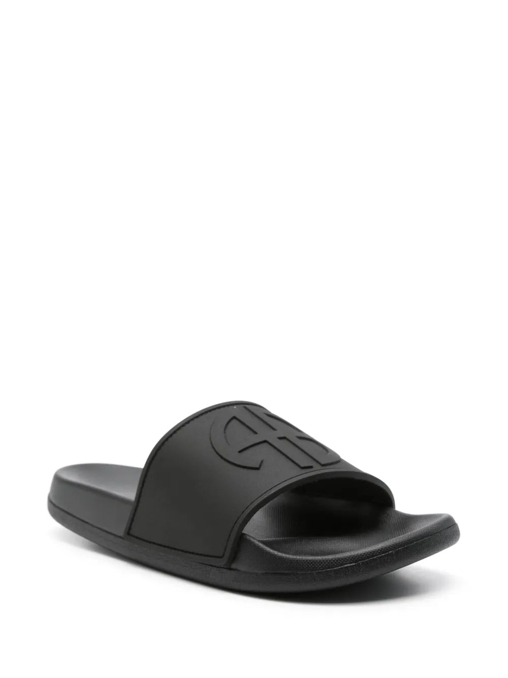 ANINE BING logo-embossed slides