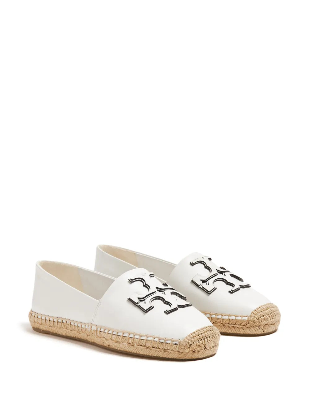 Tory Burch Double T leather espadrilles