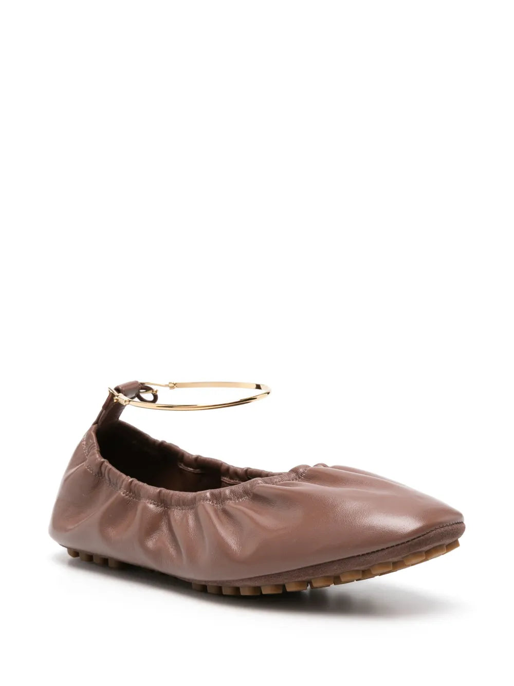 FENDI leather ballerina shoes