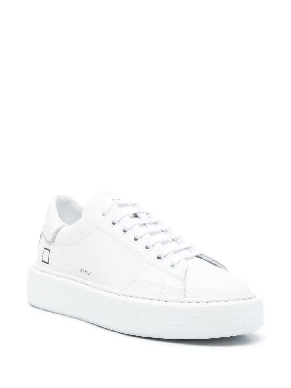 D.A.T.E. logo-debossed leather sneakers
